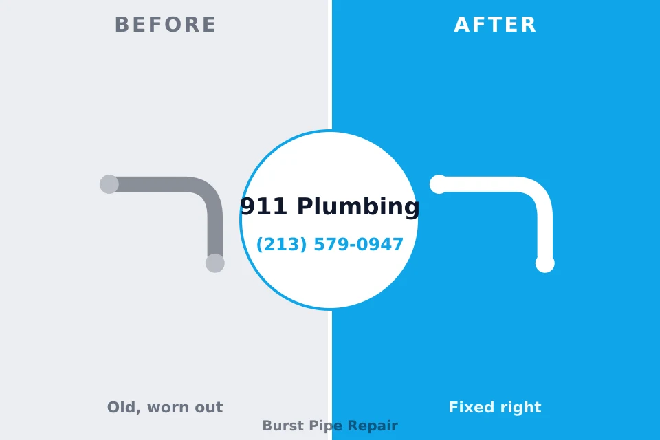 Before and after: plumbing repair Fayetteville, TN
